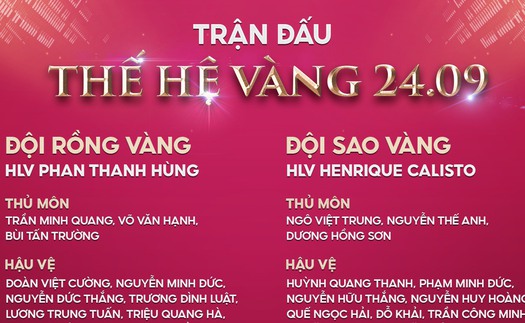 Phát hành vé trận cầu giao hữu Thế hệ vàng vô địch AFF Cup 2008