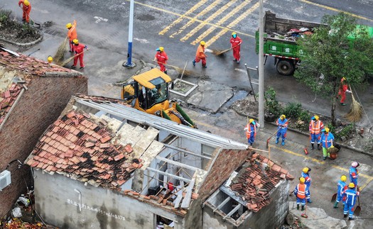 Trung Quốc: Lốc xoáy khiến 5 người thiệt mạng, nhiều người bị thương