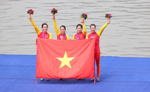 ASIAD 2023: Rowing giành huy chương đầu tiên cho Đoàn Thể thao Việt Nam