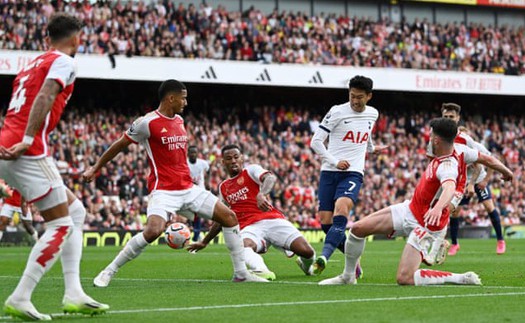 Son Heung Min lập cú đúp, Arsenal và Tottenham bất phân thắng bại tại Derby London