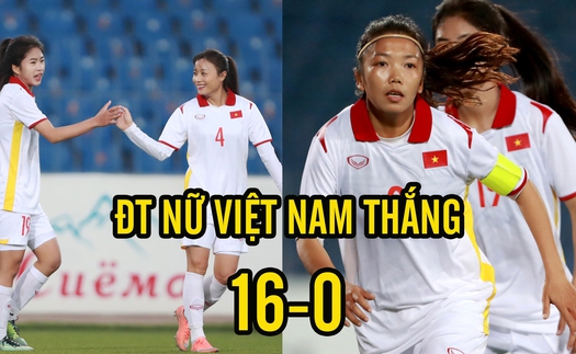 Huỳnh Như và Thanh Nhã ghi bàn, ĐT Việt Nam tạo địa chấn khi thắng 16-0 nhưng HLV Mai Đức Chung không hài lòng