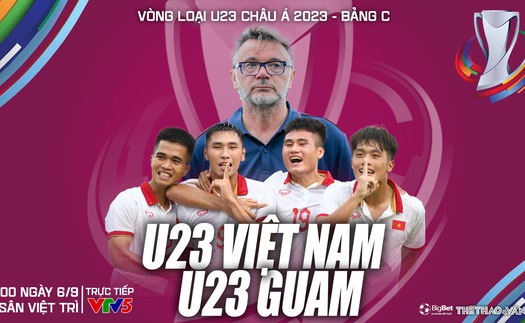 Nhận định bóng đá U23 Việt Nam vs Guam (19h00, 6/9), vòng loại U23 châu Á