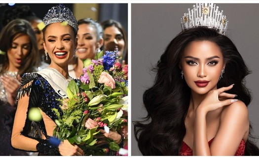 Ngọc Châu hội ngộ Miss Universe 2022 R'Bonney Gabriel tại show của Đỗ Mạnh Cường ở New York 