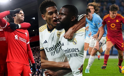 Kết quả bóng đá 11/1: Liverpool và Real Madrid ngược dòng kịch tính, Milan bị loại