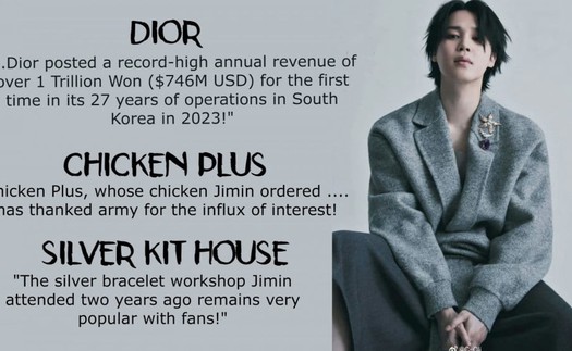 Dior phá kỷ lục ở Hàn Quốc nhờ Jimin BTS