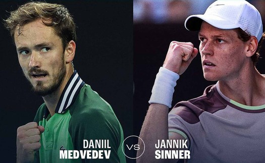 Lịch thi đấu Australian Open hôm nay 28/1: Trực tiếp Jannik Sinner vs Medvedev