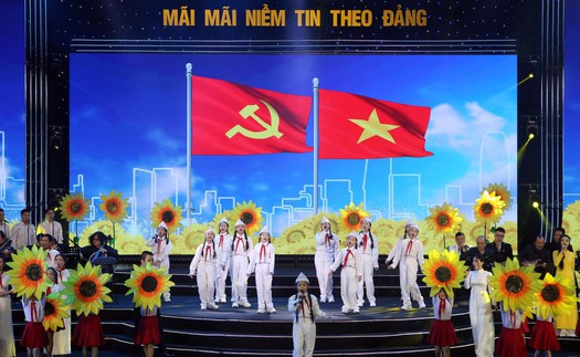 Đặc sắc Chương trình nghệ thuật 'Mãi mãi niềm tin theo Đảng'