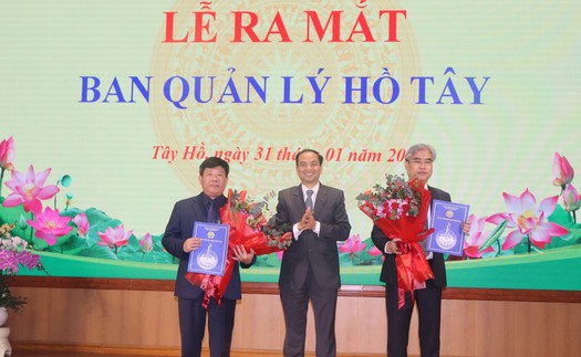 Hà Nội thành lập Ban Quản lý Hồ Tây