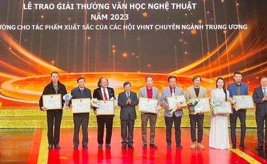 69 tác phẩm được trao Giải thưởng Văn học nghệ thuật năm 2023