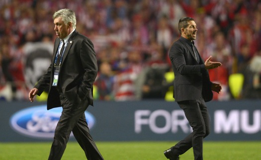 Ancelotti đối đầu Simeone: Cuộc chiến giữa lý trí và sự mất trí