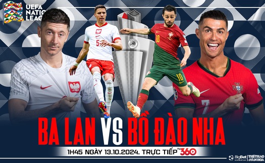 Nhận định, soi tỷ lệ Ba Lan vs Bồ Đào Nha 1h45 ngày 13/10, UEFA Nations League