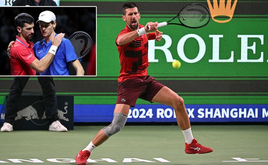 Loại Taylor Fritz, Djokovic gặp Jannik Sinner trong trận chung kết trong mơ ở Thượng Hải