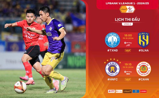 Bảng xếp hạng V-League vòng 4: Thanh Hóa dẫn đầu, Hà Nội FC vươn mình