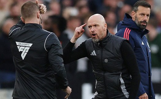 Ten Hag chê cầu thủ MU vì vấn đề lớn nhất ở trận West Ham, không chỉ trích nhân vật làm được 'điều khó nhất'