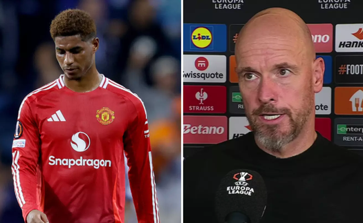 Rashford ghi 1 bàn, kiến tạo 1 bàn vẫn bị Ten Hag thay ra ngay sau hiệp 1 với lý do gây tranh cãi