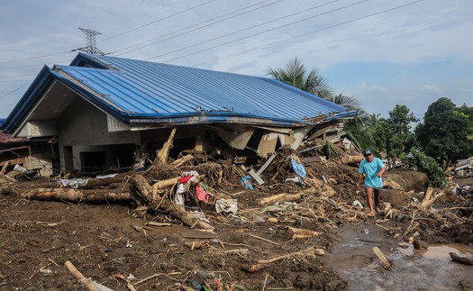 Philippines: Bão nhiệt đới Kong-rey mạnh lên thành siêu bão