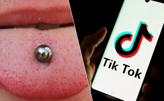 Cảnh báo nguy cơ từ "thử thách xỏ khuyên" trên TikTok