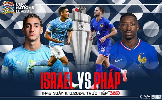 Nhận định, soi tỷ lệ Israel vs Pháp 1h45 ngày 11/10, vòng bảng Nations League