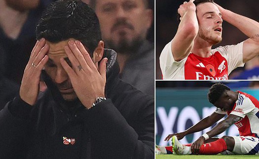 HLV Arsenal thừa nhận bị bão chấn thương càn quét, lo lắng về khả năng đua vô địch