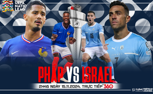 Nhận định, soi tỷ lệ đá Pháp vs Israel 2h45 ngày 15/11, Nations League vòng bảng