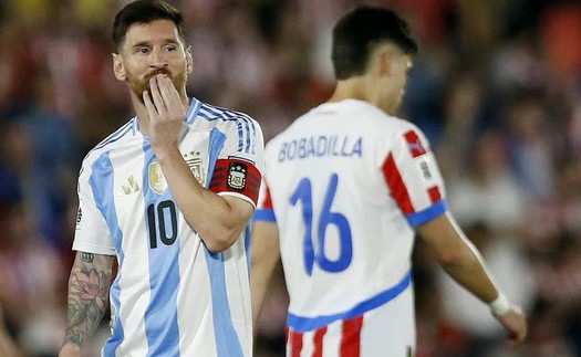 Messi tịt ngòi, Argentina thua sốc vì siêu phẩm trên sân của Paraguay