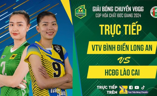 Link xem trực tiếp bóng chuyền VTV Bình Điền Long An vs HCĐG Lào Cai 20h hôm nay, CK giải VĐQG 2024