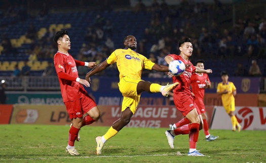 Viettel thắng '5 sao' SLNA ngay trên sân khách, vào top 3 V-League