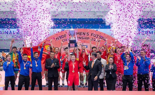 Thi đấu kiên cường trước Thái Lan ở trận đấu cuối, ĐT futsal nữ Việt Nam đăng quang đầy thuyết phục