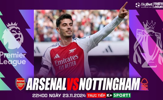 Nhận định, soi tỷ lệ Arsenal vs Nottingham 22h hôm nay 23/11, vòng 12 Ngoại hạng Anh