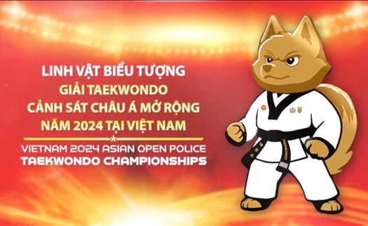 Chó Bắc Hà là linh vật giải taekwondo Cảnh sát châu Á mở rộng 2024