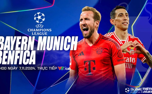 Nhận định, soi tỷ lệ Bayern Munich vs Benfica 3h00 ngày 7/11, cúp C1 lượt trận thứ 4