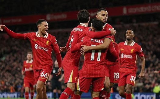 Bảng xếp hạng Ngoại hạng Anh vòng 13 hôm nay: Liverpool bỏ xa phần còn lại