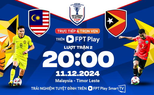 Link xem VTV Cần Thơ trực tiếp bóng đá Malaysia vs Timor Leste, AFF Cup 2024