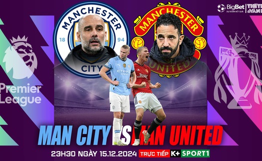 Nhận định, soi tỷ lệ Man City vs MU 23h30 hôm nay 15/12, vòng 16 Ngoại hạng Anh