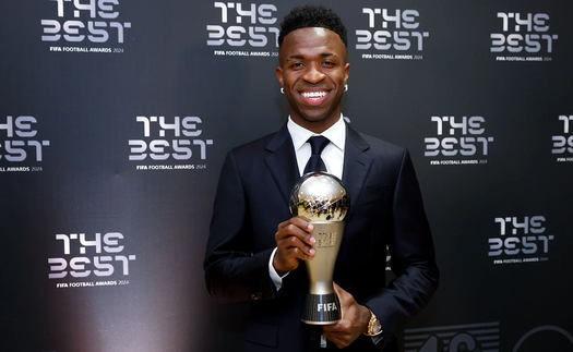 Kết quả trao giải FIFA The Best: Vinicius và sao trẻ MU được vinh danh