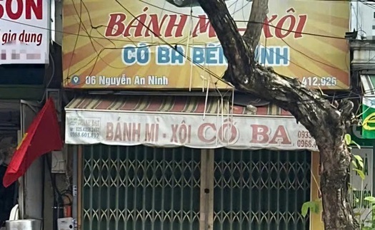 Xử phạt chủ cơ sở bánh mì - xôi Cô Ba Bến Đình