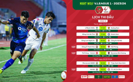 Link xem trực tiếp bóng đá V-League hôm nay: Bình Định vs Nam Định (18h), Hà Nội vs TP.HCM (19h15)