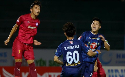 HAGL chia điểm với Khánh Hoà trong trận 'chung kết ngược' của V-League