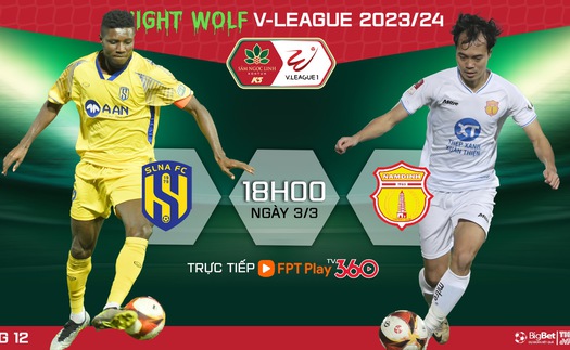 Nhận định bóng đá SLNA vs Nam Định (18h00 hôm nay), V-League vòng 12 