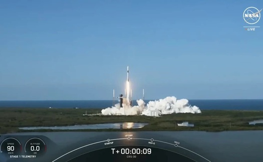 NASA và SpaceX triển khai chuyến tiếp tế thứ 30 lên Trạm vũ trụ quốc tế ISS