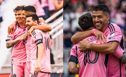 Messi cùng Suarez thay nhau lập cú đúp, Inter Miami đại thắng với tỷ số khó tin tại MLS