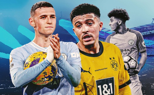 Jadon Sancho vs Phil Foden: Hai tài năng, hai số phận