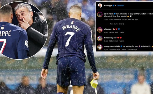 Mbappe đăng status đầy ẩn ý, HLV Luis Enrique ngay lập tức đáp trả dứt khoát