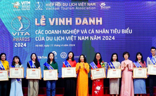 Giải thưởng VITA AWARDS 2024 vinh danh 282 doanh nghiệp và cá nhân tiêu biểu ngành du lịch