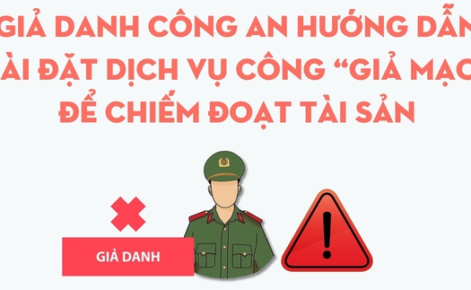 Cảnh báo giả danh Công an hướng dẫn cài đặt Dịch vụ công 'giả mạo' để chiếm đoạt tài sản