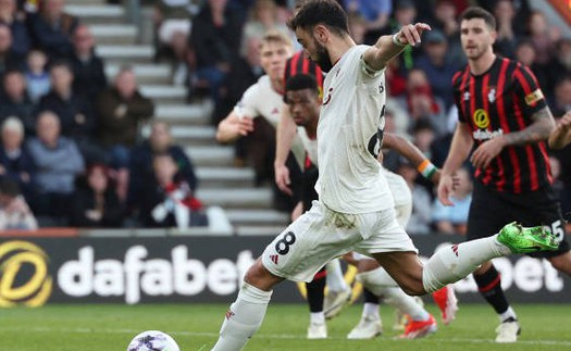 Bournemouth 2-2 MU: Bruno lập cú đúp, 'Quỷ đỏ' hú vía ra về với 1 điểm sau khi đối mặt 20 cú sút