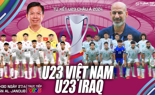 Nhận định U23 Việt Nam vs U23 Iraq, tứ kết U23 châu Á 2024 (00h30 hôm nay, 27/4)  