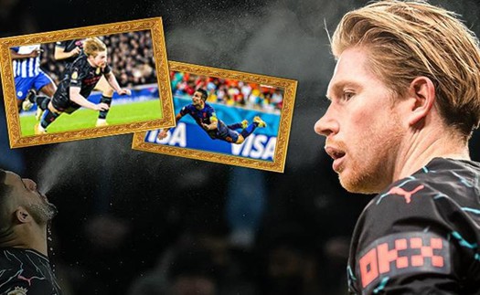 Kevin De Bruyne tái hiện siêu phẩm 'Hà Lan bay' của Van Persie, khiến dân mạng phải ngả mũ