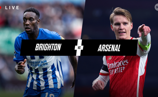 Lịch thi đấu bóng đá hôm nay 6/4: Trực tiếp Brighton vs Arsenal, Roma vs Lazio