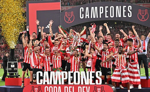 40 năm cho danh hiệu lịch sử của Athletic Bilbao